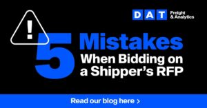 5 mistakes when bidding on a shipper's rfp