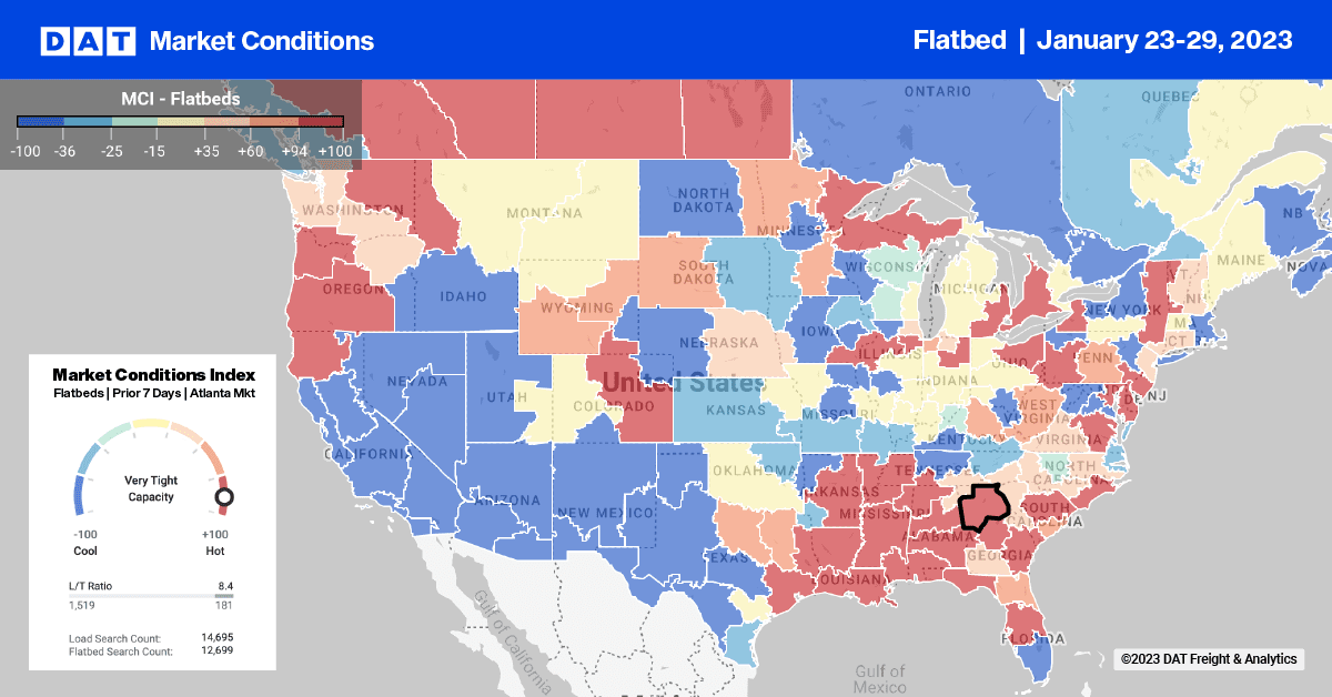 Flatbed Report: Texas is Still the Place to be for Flatbed Carriers – DAT Freight & Analytics