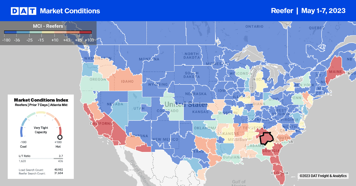 Reefer Update: Tulip Season is in Full Bloom – DAT Freight & Analytics