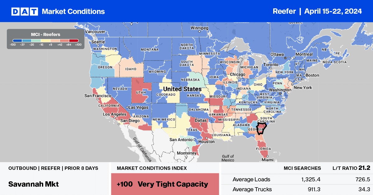 Reefer report: California cherry growers expect a much shorter and more normal season – DAT Freight & Analytics