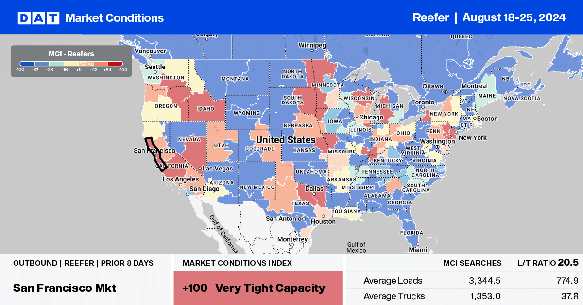 Reefer report: Wisconsin is harvesting strong potato crops this season – DAT Freight & Analytics
