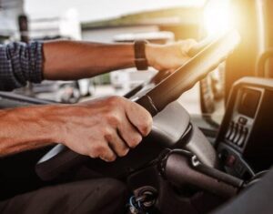 DAT People Driver Holding Steering Wheel