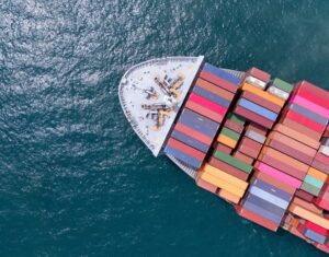 DAT Equipment Shipping Dock Freight Cargo Ship Aerial