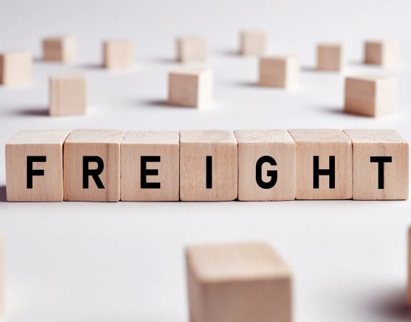 Letter Blocks Spelling Out Freight A Common Trucker Term Min